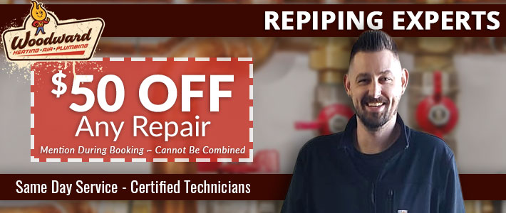 mid willamette valley Repiping Woodward Heating, Air, Plumbing